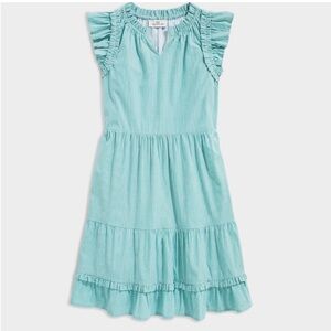 Kids striped Dress with Ruffle Sleeves